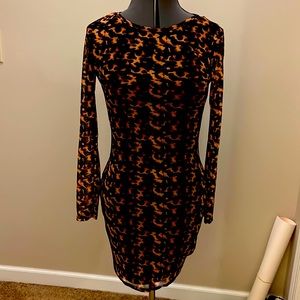 Glowing Ambers Mesh dress